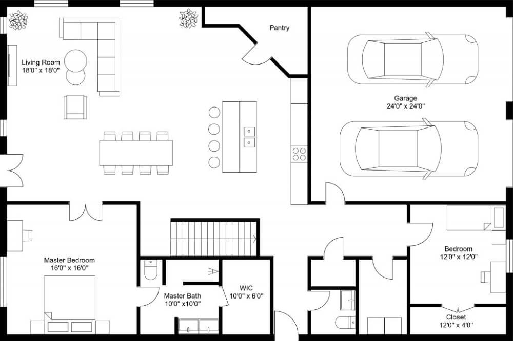 2 Bedrooms Apartment